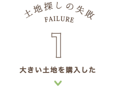 大きい土地を購入した
