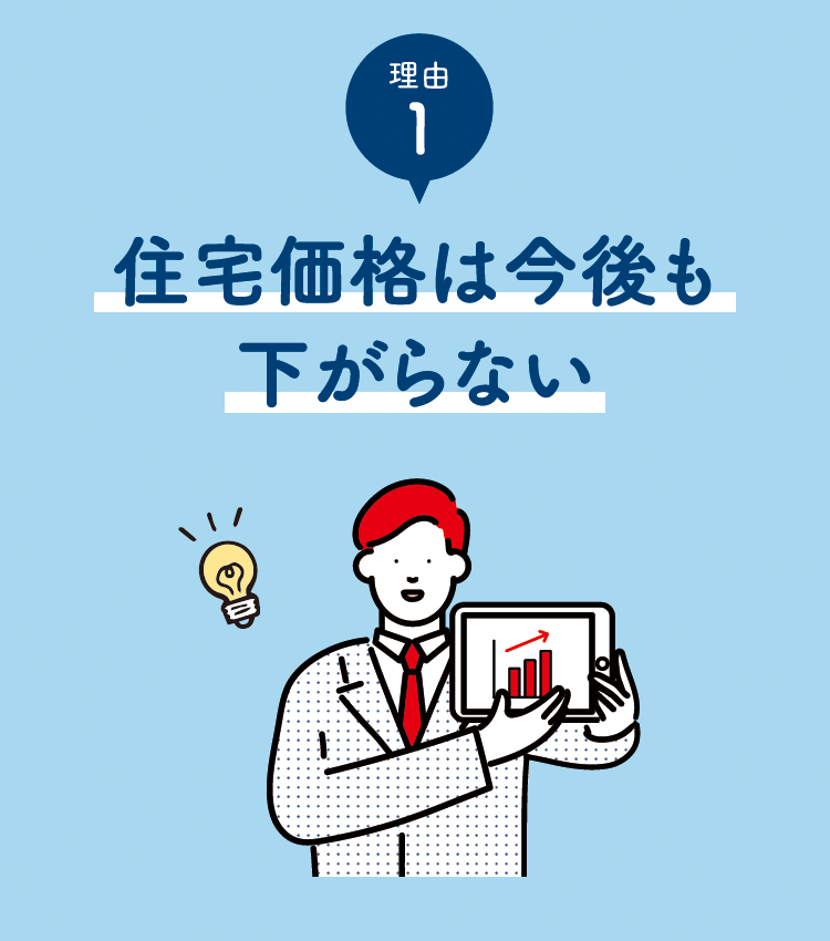理由1　住宅価格は今後も下がらない