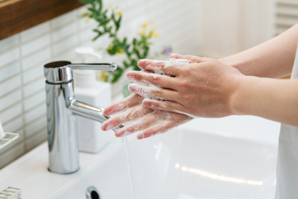 おうち時間を安心に　”ウイルス対策”に玄関手洗い アイチャッチ